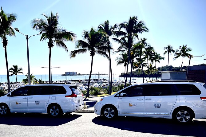 Airport Transfer to San Juan Condado Isla Verde Vice Versa One way trip - How the meet-up works, name on a tablet included