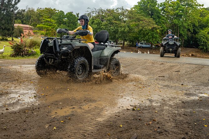 ATV Single Rider Adventure Near San Juan - Hacienda Campo Rico - Safety Gear and Trail Reality: Mud, Sweat, and Bumpy Turns