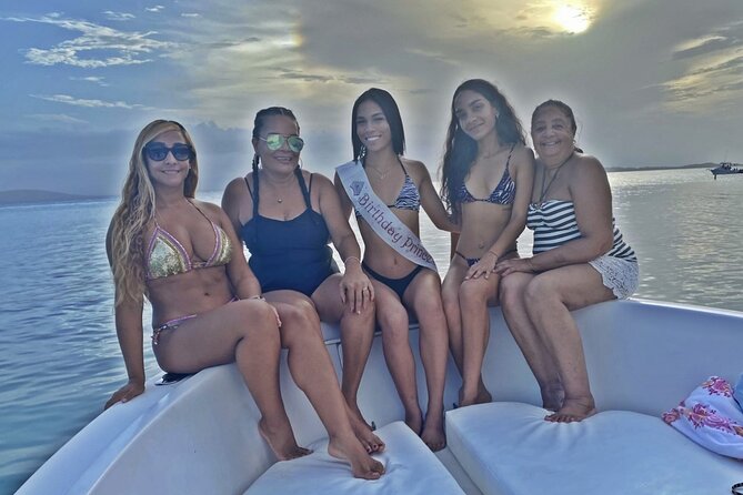 Boat trip in palomino /icacos /fajardo Puerto Rico - Which islands you’ll visit: Palomino, Icacos, Cayo Lobos, or Cayo Piñeiro