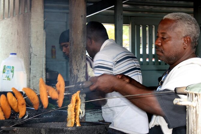 Boriken Flavor: Roast Pork Hwy, Rum Tasting, Loiza Fritters - How a 10:30 pickup becomes a real food crawl