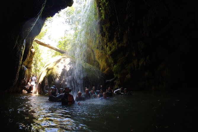 Cave Adventure - Charco Azul Caves, Canyon & Waterfall Adventure - Arenales Caves underground rivers: what the swim is really like