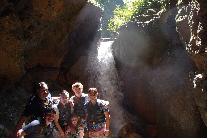 Cave Adventure - Charco Azul Caves, Canyon & Waterfall Adventure - Guides matter: the patient, step-by-step coaching theme