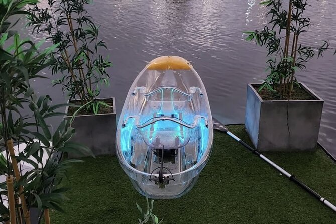 Clear LED Kayaking in Condado Lagoon - What You Actually See in a Clear Kayak With LED Strips