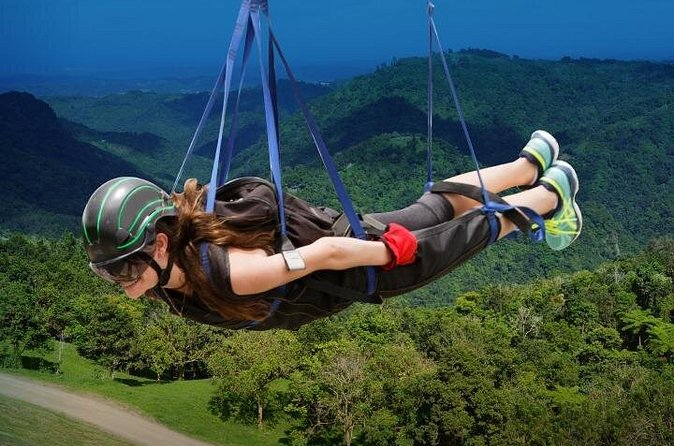 Conquer the Skies: Monster Zipline at Toro Verde Adventure Park - The suspension bridge and the start tower mood shift