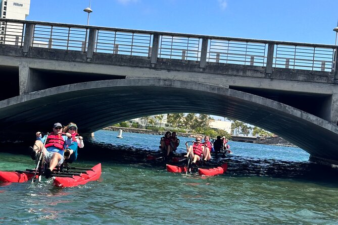 Day Adventure Chiliboats Waterbike - Condado Lagoon - The Condado Lagoon route and the San Juan landmarks you will actually see