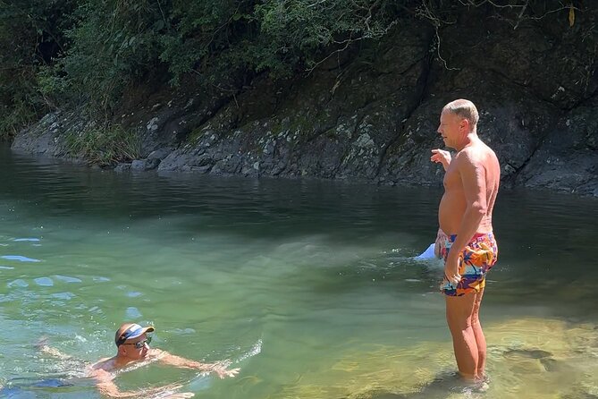 Don Chencho Waterfalls and Natural swimming pool - Stop 1 at Jerry’s Adventures: the easy forest trail and the natural swim setup