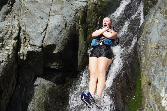 Famous Natural Waterslide in El Yunque Rainforest - What “natural slides” feels like when the ground is wet