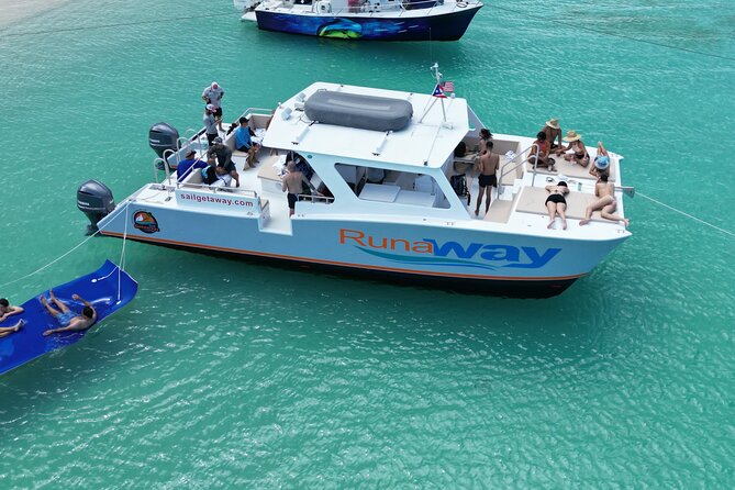 Icacos Double Dip Power Catamaran Snorkel & Beach Tour - Entering the Sail Getaways marina in Fajardo