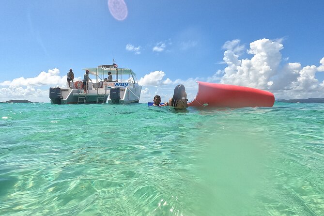 Icacos Double Dip Power Catamaran Snorkel & Beach Tour - The reef snorkeling stop: Cordillera Reef Nature Reserve and Icacos marine life