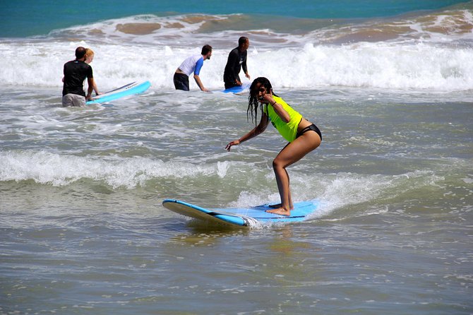 Luquillo, Puerto Rico: Beginners Surf Lesson - Gear and boarding: how the soft-top setup helps you learn faster
