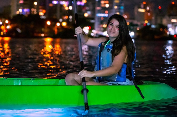 Night Kayak - Condado City Lights Tour - Paddling Basics, Getting Wet, and the 2-Foot Step In and Out