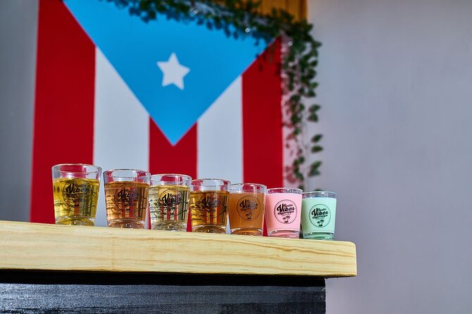 Old San Juan PR Fruit infused Moonshine & Cream liqueur Tasting - How the Flavor Lineup Works: 5 Pitorro Shots and 2 Cream Liqueurs