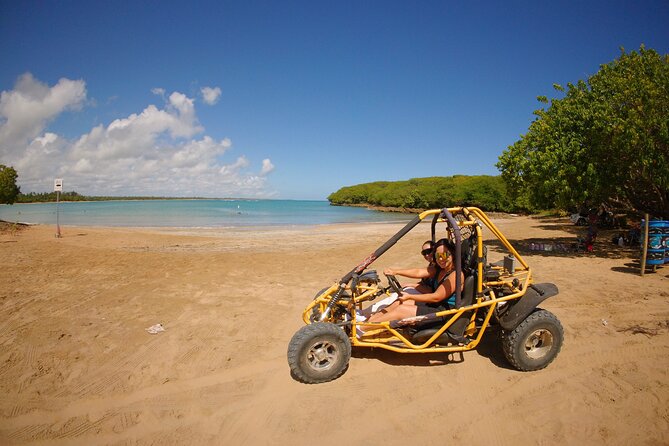 Piñones Buggy & Beach Day - The buggy ride: sand, palms, and Atlantic views
