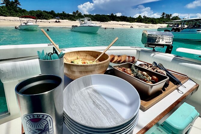 Private Luxury 36' Yacht from Fajardo to Icacos or Palomino - Lunch, Snacks, Soda, Water, and the BYOB Reality