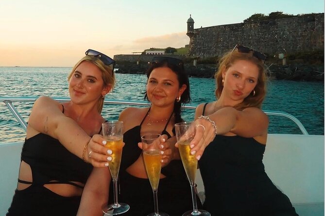 Private Old San Juan Bay Boat Sunset-Night Cruise - Champagne, charcuterie, and onboard music: the part you should plan around