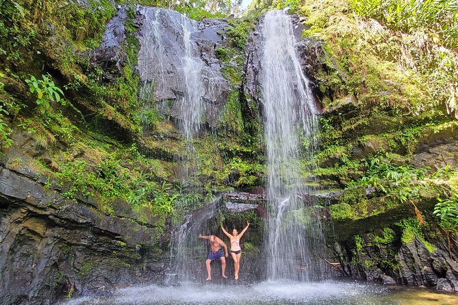 Private Rainforest Waterfalls and Beach Hiking Tour from San Juan - Atlantic coast first: Playa Mar Chiquita and the rock-formation walk