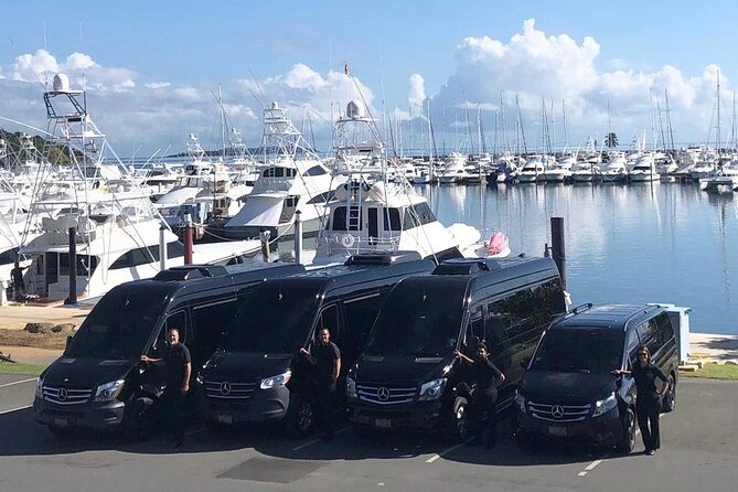 Puerto Rico Island Wide Private Transfers, 11Pax Lux Sprinter Van - Optional stops, overnight rides, and the extra fees you should actually notice