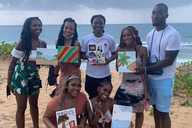 Puerto Rico: Lifestyle, Art, and Cultural Tour - Beach sip-and-paint in the Loiza/Pinones area, freestyle style