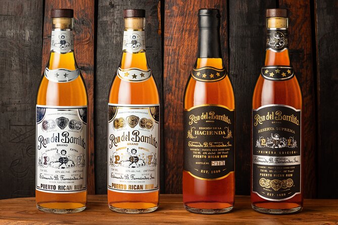 Ron del Barrilito Rum Tasting Skip-the-Line Tour - Your tasting flight: Dos Estrellas, Tres Estrellas, Cuatro Estrellas, and Cinco Estrellas