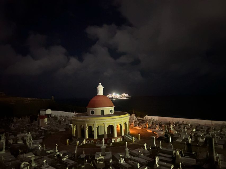San Juan: Ghosts and Spooky History Walking Tour - El Convento Hotel, where the hotel’s spotlight turns eerie