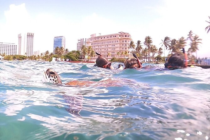 San Juan: Kids and Family Snorkeling Adventure with Videos - No boat transfer changes the workout (and the water conditions)