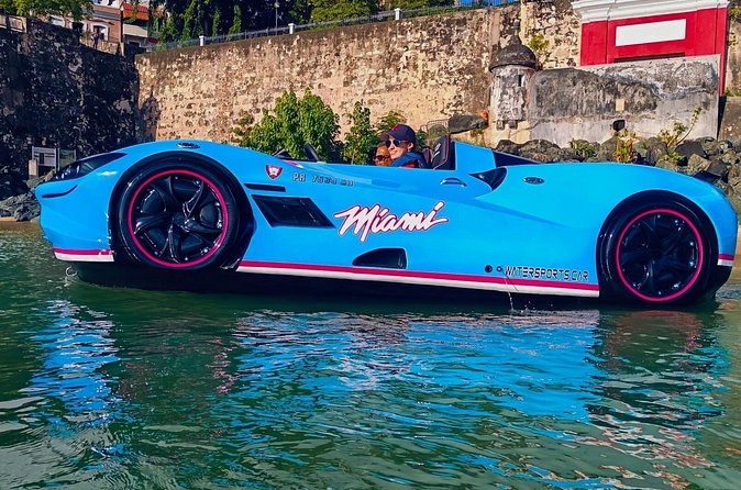 San Juan PR Watersports Car Rental Blue McLaren - What you should wear and pack so you enjoy it more