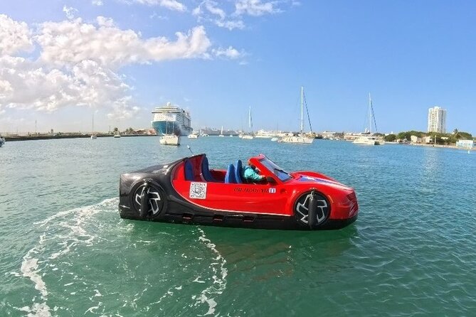 San Juan Watersports Car Rentals Red Bugatti - Key Things That Make This Jet Car Ride Worth It