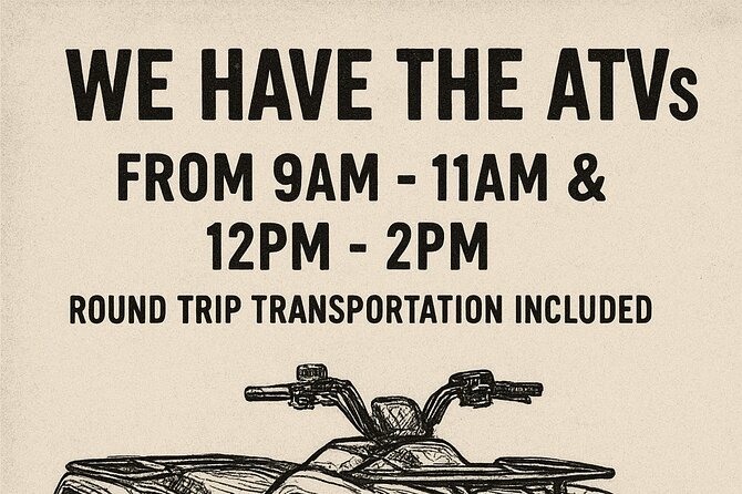 Single ATV Experience: Free Piña Colada + Hacienda Transfer - Single ATV and Small-Group Format: what you’re really signing up for