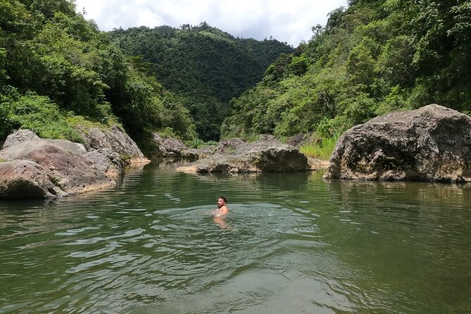 Toro Negro River Hike & Cliff Jumping Adventure; San Juan Pick Up - Stop 2: Charco El Moron Pool, Deep Water for Relaxing or Daring Jumps