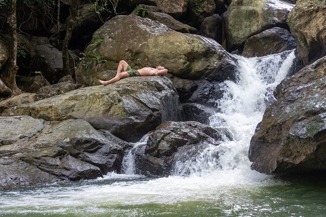 Yunque & Piñones Tour Hike Eat & Adventure with a Local; San Juan - The hike to natural pools: sweat, safety gear, and real river fun
