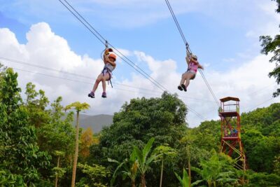 Zipline Canopy Tour with Transport from San Juan