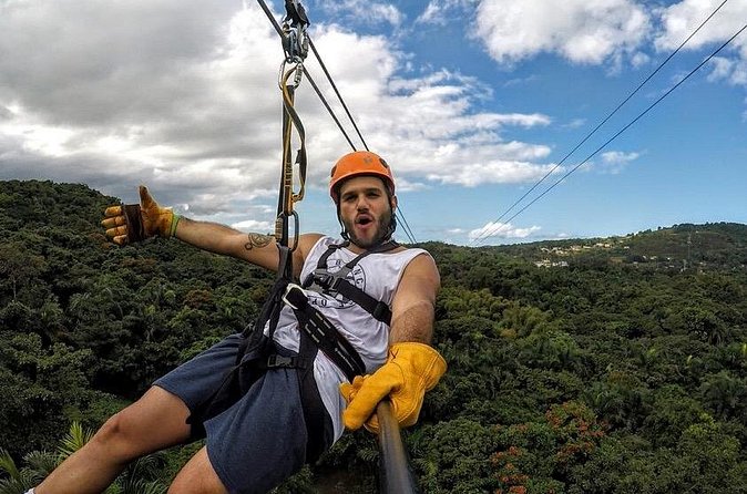 Zipline Canopy Tour with Transport from San Juan - Photos, phones, and a GoPro option